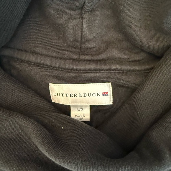 Cutter & Buck Black Long Cowl Neck Sweatshirt Sz L - Picture 4 of 7